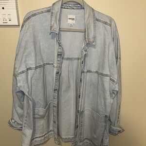 Kenzie Relaxed Oversized Denim Jacket - Size XL